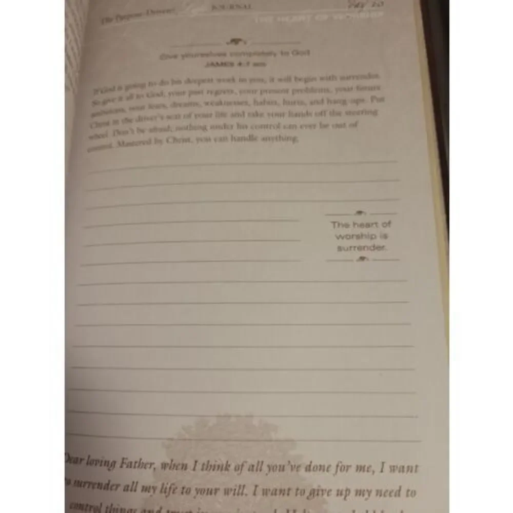 The Purpose Driven Life Book Daily Inspiration Journal Keepsake Edition Lot of 3